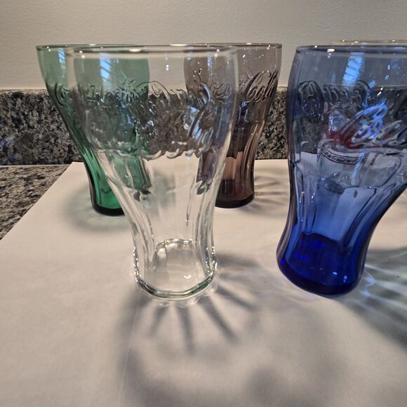 Set of 7 Genuine Coca-Cola Glass Tumblers by Libbey - Picture 2 of 12